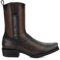 Cuadra Urban Boot In Genuine Python Leather For Men