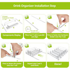 Drink Organizer For Fridge,Self Pushing Fridge Drink Organizer,Automatic Drink Dispenser For Fridge-Holds Up To 25 Cans