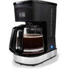 Black+Decker Cafécraft 12-Cup Coffee Maker, One-Switch Drip Coffeemaker With Vortex Showerhead Technology, Sneak-A-Cup, Keep Warm Function, Stainless Steel