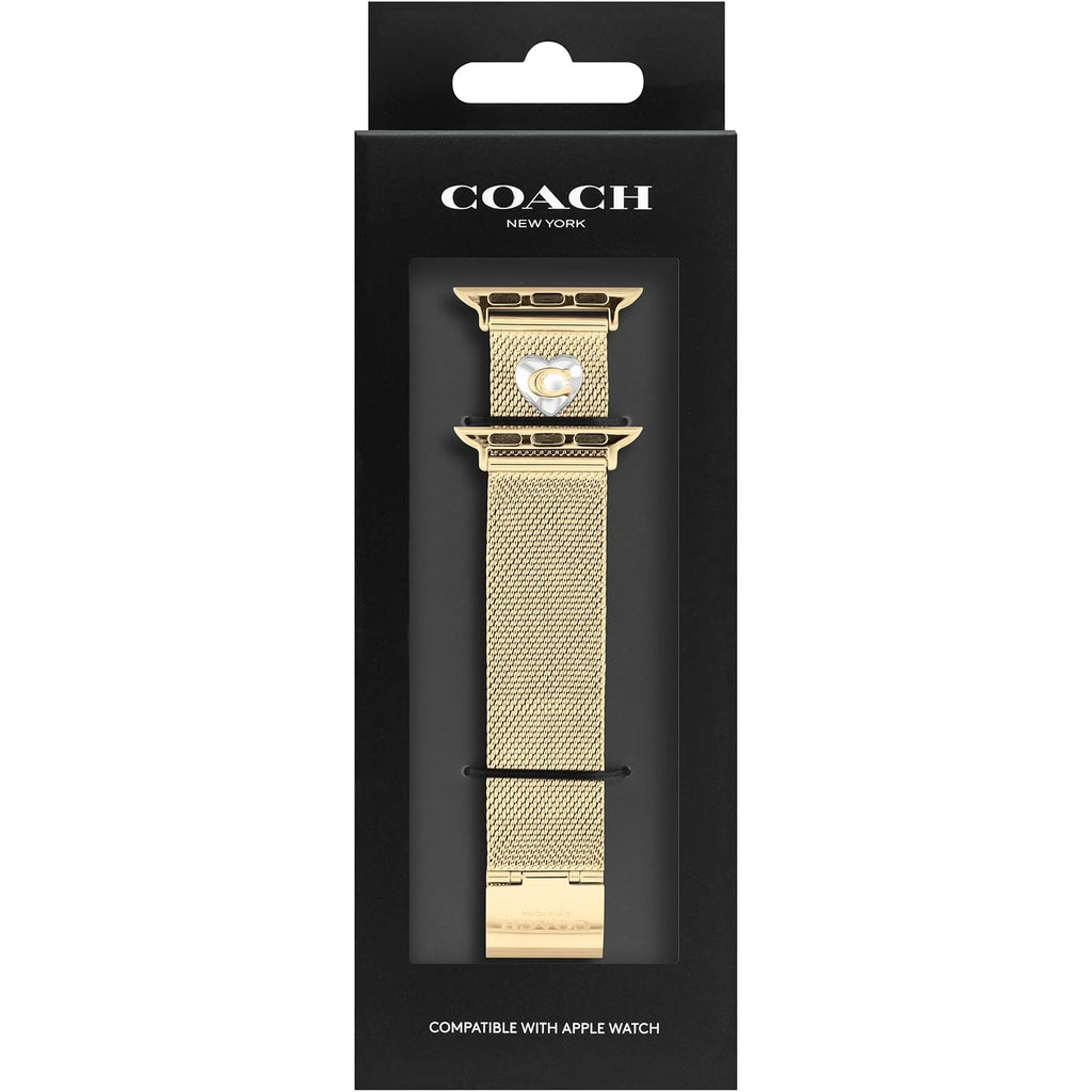 Coach Apple Watch Strap, Compatible With Apple Watch 38Mm, 40Mm, 41Mm, 42Mm, 44Mm, And 45Mm, Interchangeable Band, Create Your Unique Style