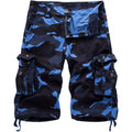 Idealsanxun Men'S Casual Loose Fit Multi-Pockets Military Cargo Shorts