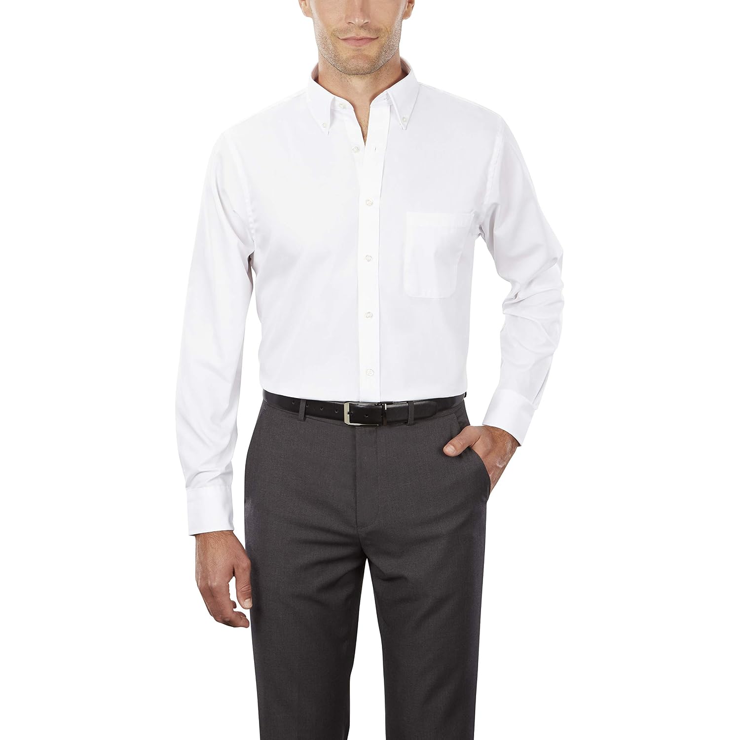 Van Heusen Men'S Pinpoint Solid Shirt
