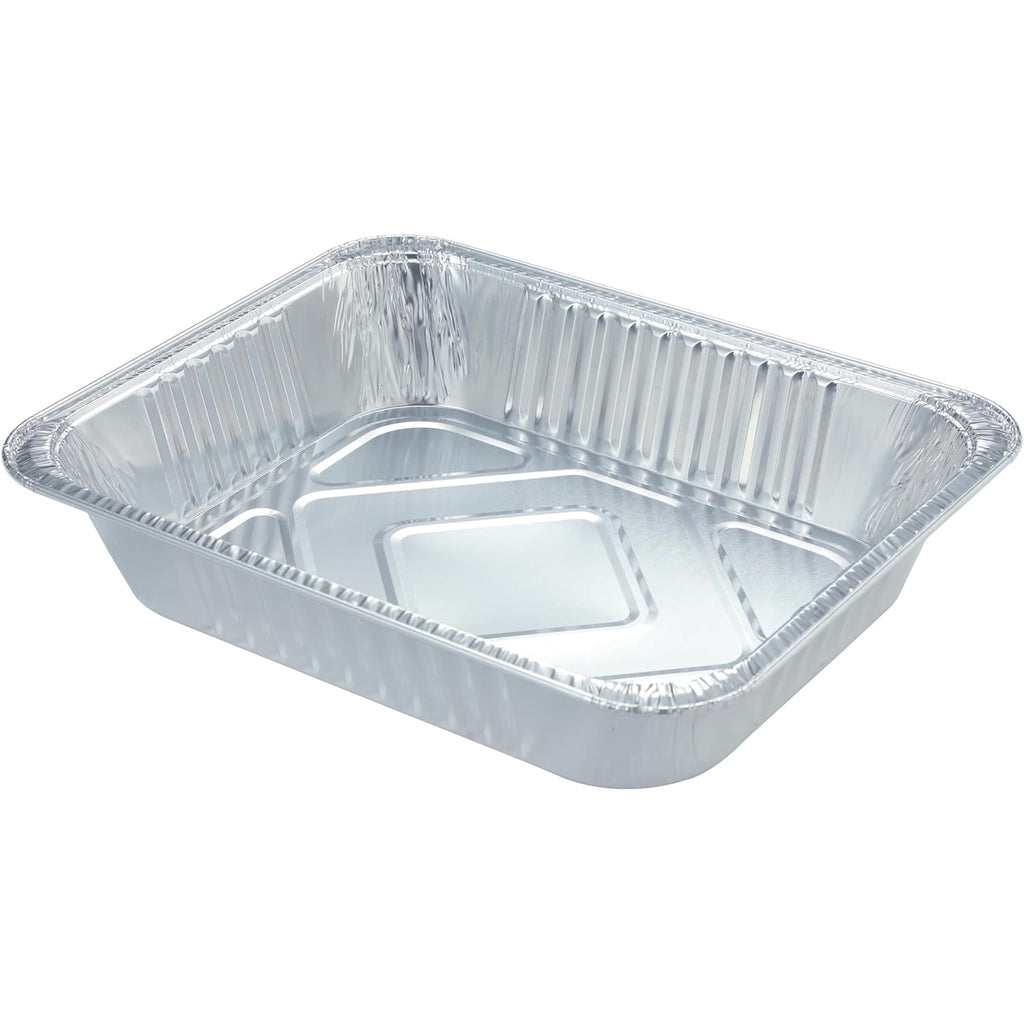 Waytiffer Aluminum Pans 9x13 Disposable Foil Pans (10 Pack) Half Size Deep Steam Table Pans Extra Thick for Baking, Cooking, Roasting, Heating, Serving & Lining Steam-Table Trays