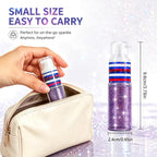 Patriotic Red White And Blue Hair And Body Glitter Spray, Hair Glitter Highlighter Powder For Clothes, Festival Party Makeup Fourth Of July Accessories For Women, 4Th Of July Independence Day