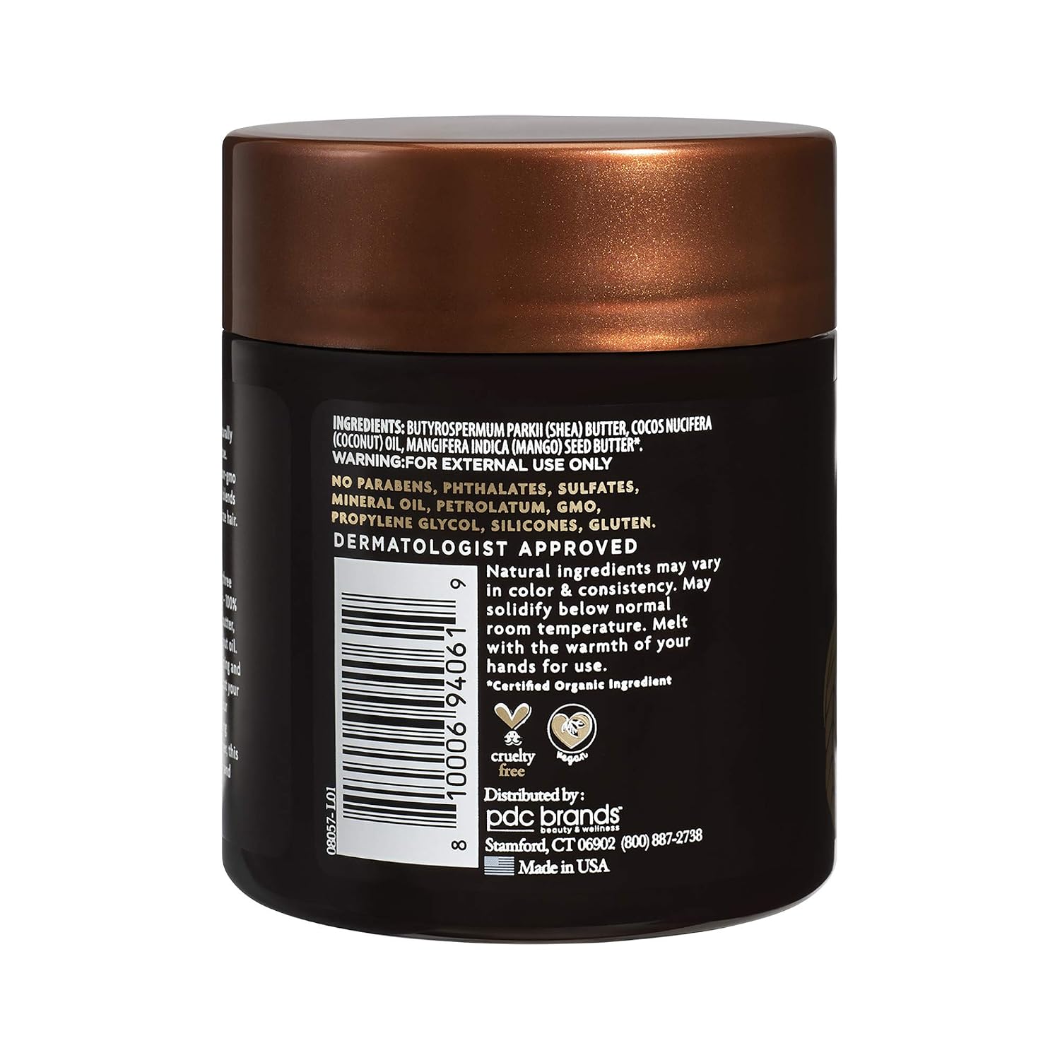 Cantu Skin Therapy Hydrating Raw Blends Body Butter Mango Butter Shea Butter And Coconut Oil, 5.5 Ounce