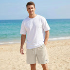 Deex Men'S Corduroy Shorts Casual 7 Inch Lightweight Elastic Waist Drawstring Summer Beach Loose Fit Shorts With Pockets 2026