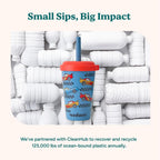 Reduce Gogo'S Kids Portable Tumbler Cups With Lids And Spill-Proof Straws - 5 Pack Of Stackable 12 Oz Tumblers With Twist-On Lids - Easy Storage, Dishwasher Safe - New Explorer