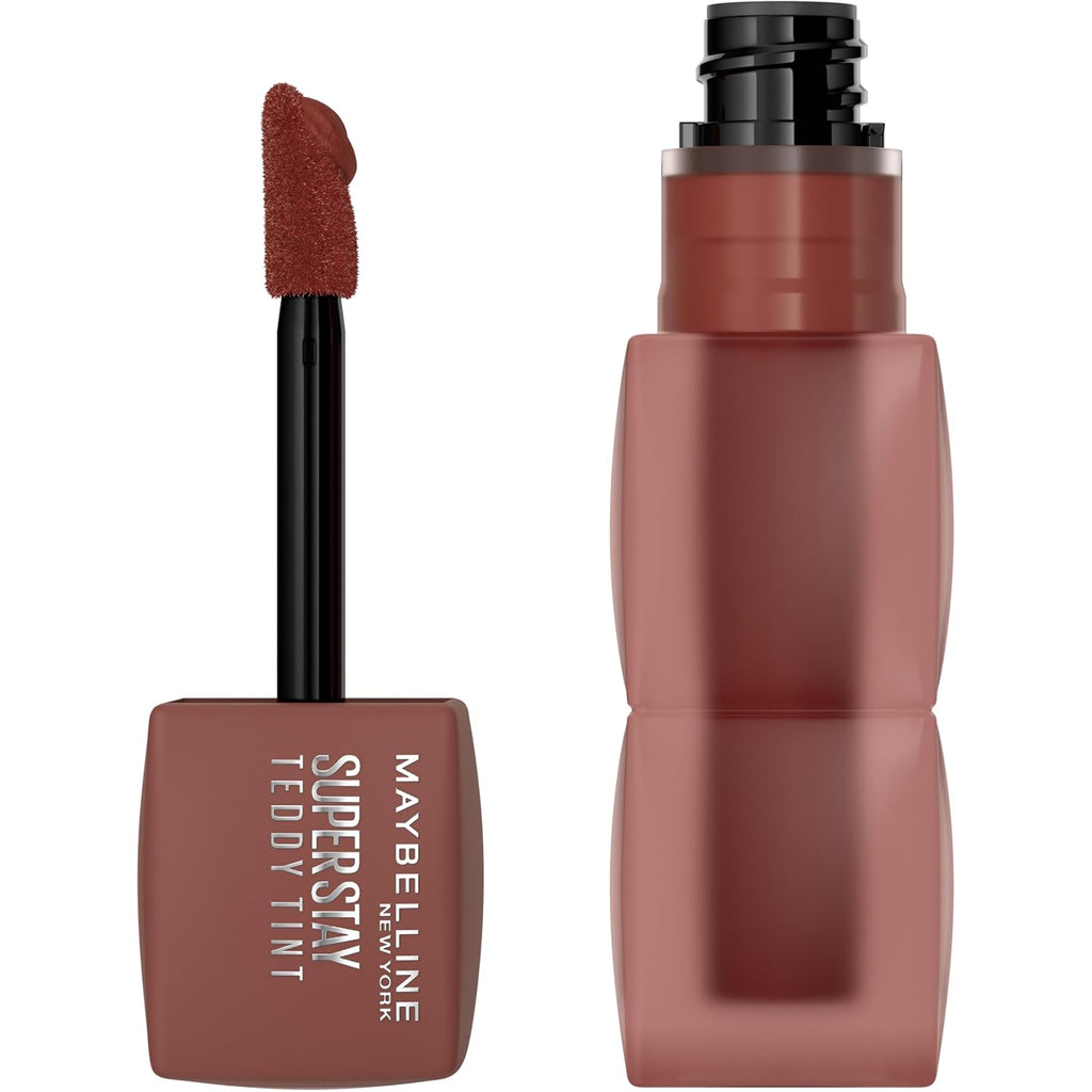 Maybelline Super Stay Teddy Lip Tint, Long Lasting Matte Lipstick For Up To 12Hr Wear, Mascara Tear, 1 Count