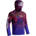 Rodeel Upf 50+ Men’S Long Sleeve Performance Fishing Hiking Shirt With Mask Uv Neck Gaiter Hoodie