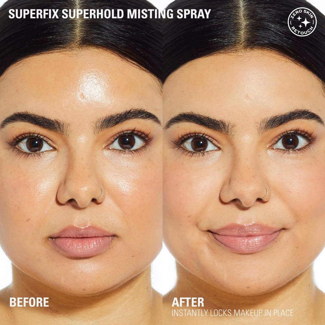 Revolution Beauty London, Superfix Misting Makeup Setting Spray, Ultra Matte & Shine-Free Finish, Long-Lasting Wear, Infused with Vitamin E, 5 fl oz