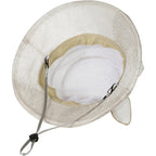 Women Flower Bowler Sun Hat Wide Brim Cloche Bucket Hat Foldable Breathable Wedding Church Tea Party Fascinator Beige