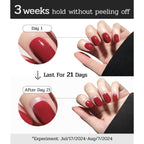Nail Polish Strips (No UV Lamp Needed) - 22 Pcs Salon Quality Gel Nail Stickers - Long Lasting Wraps (Saint Black Glitter)