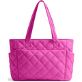 Tote Bag For Women, Lightweight Puffer Tote Work Bags With Compartments For Travel, Quilted Shoulder Bag With Zipper