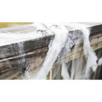 Happy Hippo Halloween Spider Web Decoration, 200 Sqare Feet & Plastic Spiders, Halloween Party Supplies, Spider Webs (Small, 200 Sq Feet) (8 Fake Spiders Included)