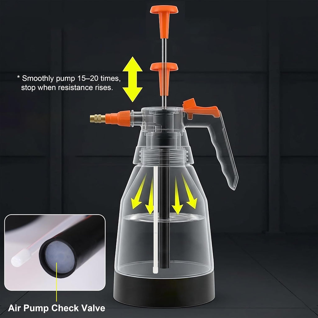 Mylifeunit Hand Pressure Sprayer, Spray Bottle With Adjustable Pressure Nozzle For Plants, Maximum 35 Oz