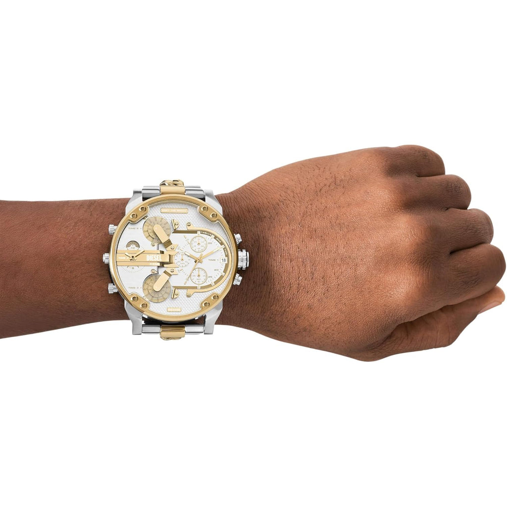 Diesel Mr. Daddy 2.0 Men'S Watch, Stainless Steel Chronograph Sports Watch For Men
