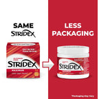 Stridex Medicated Acne Pads, Maximum, 55 Count – Facial Cleansing Wipes, Alcohol Free, Acne Treatment for Face, For Moderate Acne, Smooth Application