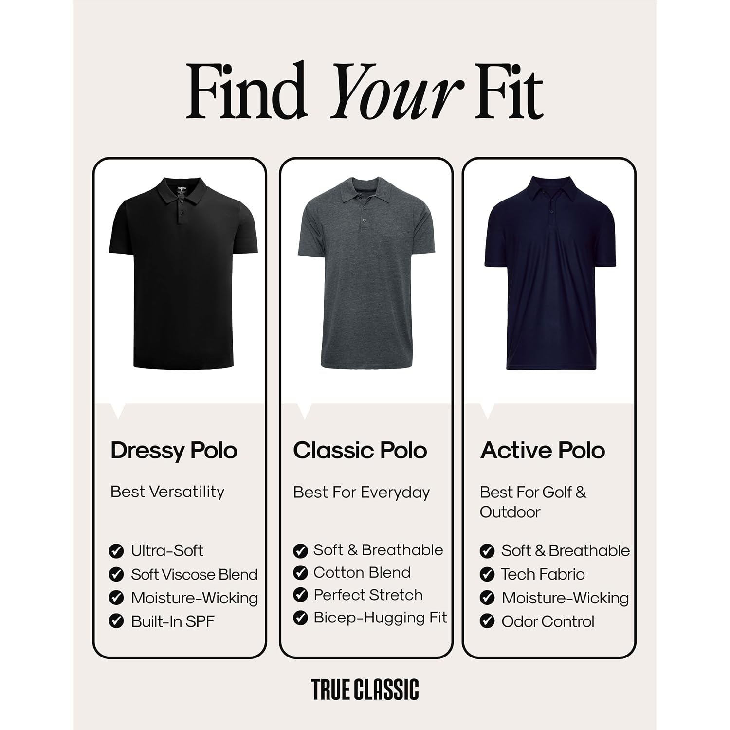 True Classic Novelty Polo Shirts For Men – Mens Polo Shirts Short Sleeve Cotton, Dry Fit Golf Shirt For Men