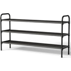 Kitsure Shoe Rack, 39" Wide Extra-Long Shoe Organizer, 3-Tier, Black | Closet, Front Door Entrance, Entryway, Stackable & Detachable Shelf, Closet Organizers And Storage