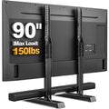 Universal Tv Legs, Table Top Tv Stand Base With Height Adjustable | For Most 37-90 Inch Tvs, Holds Up To 150Lbs With Cable Management, Max Vesa 800X600Mm, Black