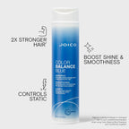 Joico Color Balance Blue Shampoo | For Lightened Brown Hair | Eliminate Brassy Orange Tones | Boost Color Vibrancy & Shine | Protect Against Harmful Uv Radiation | With Rosehip Oil & Green Tea Extract