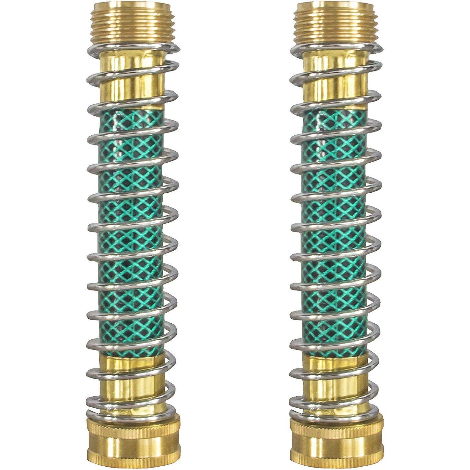 Hourleey Garden Hose Protector, Hose Extension Adapter With Coil Spring, 2 Pack