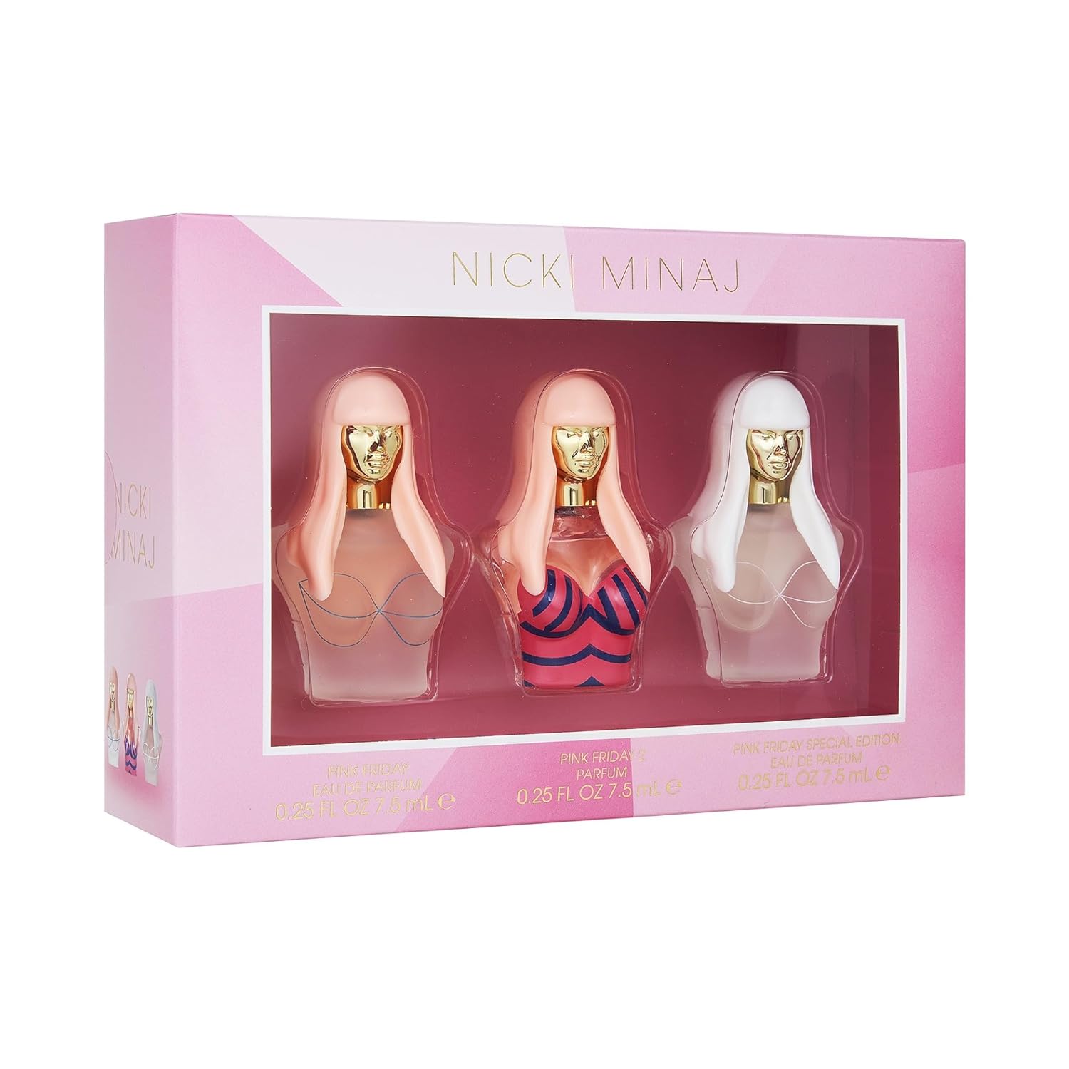 Nicki Minaj Mini 3 Piece Gift Set (Pink Friday) 0.25 oz / 7 mL