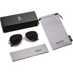 SOJOS Polarized Aviator Sunglasses for Men Women Classic Vintage Retro Style SJ1054 Gradient Grey