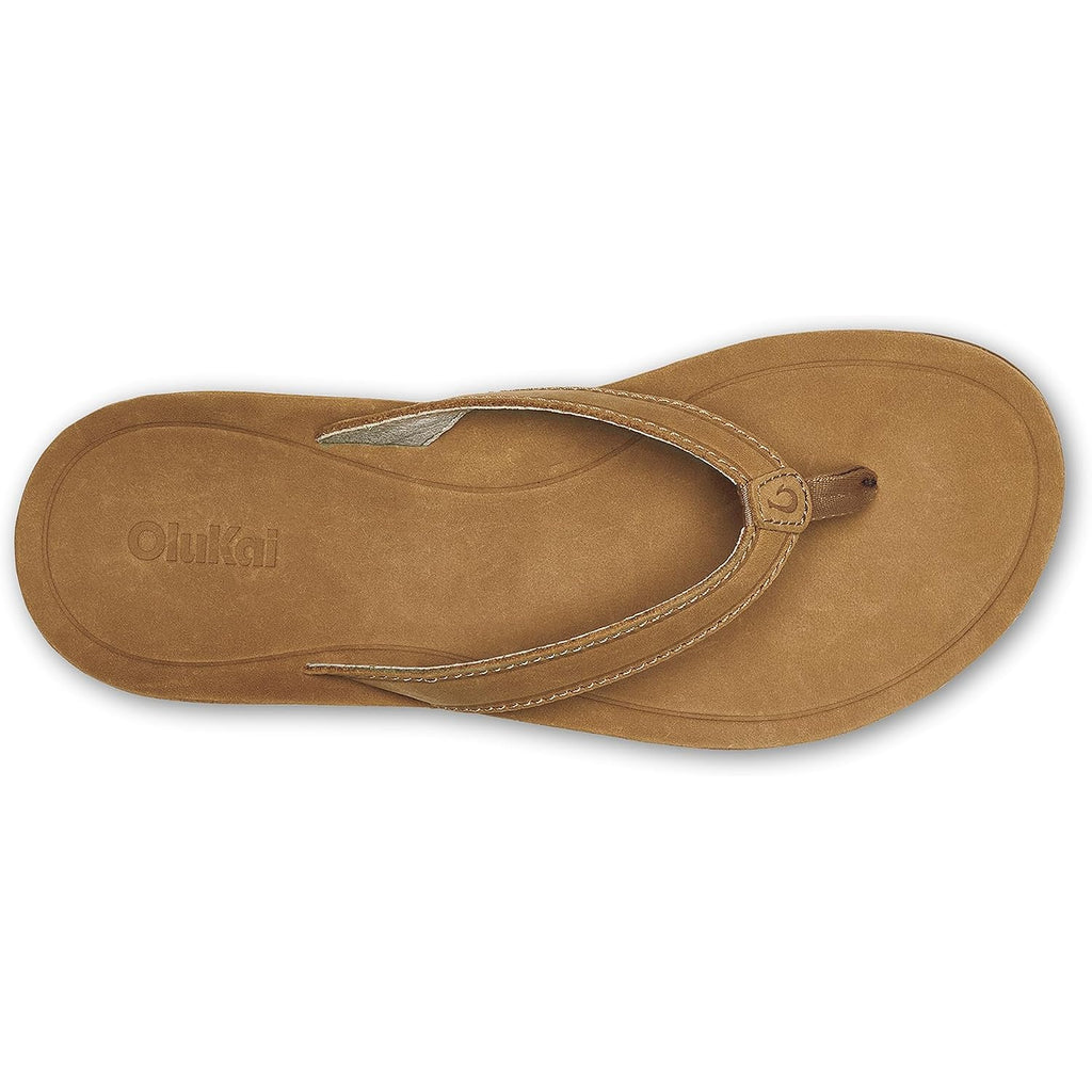 Olukai Southshore Women'S Everyday Leather Sandals, Full-Grain Leather, Non-Marking Rubber Traction Pads & Compression Molded Footbed