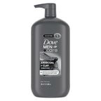 Dove Men + Care Body And Face Scrub Charcoal + Clay Body Wash For Men With 24-Hour Nourishing Micromoisture Technology 30 Oz