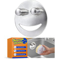 Discount Parts Direct Stainless Steel Sponge Holder For Scrub Daddy Mommy Sponge, Bathroom Kitchen Sink Caddy Organizer Storage With Suction Cup, Dishwasher Safe, Keep Sponge Dry, Silver, 1-Pack