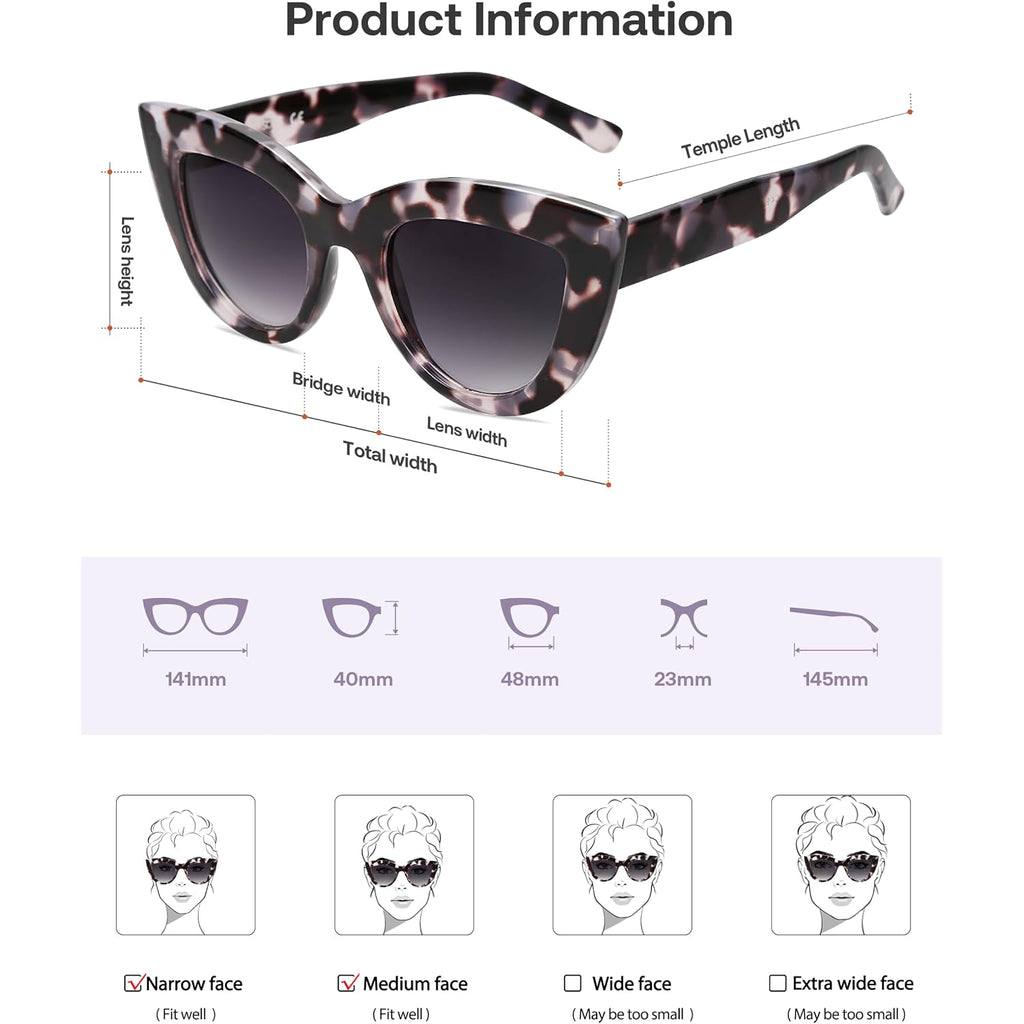 Sojos Retro Small Vintage Cat Eye Sunglasses For Women Cute Fashion Uv400 Sunnies Sj2939