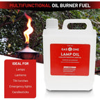 Gasone Liquid Paraffin Lamp Oil – 1 Gallon (128Oz) Clear – Odorless, Smokeless Indoor Outdoor Fuel For Lanterns, Lamps, And Torches – Safe Packaging