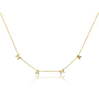 Benevolence LA Mama Necklace, Gold Dipped Fashion Jewelry | Gifts for New Mom | Gold Mom Necklace | Birthday Gifts | Travel Accessories for Women, Designed in California