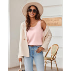Zeagoo Silk Satin Tank Tops for Women Scoop Neck Sleeveless Camisole Tops 2026 Summer Basic Blouses