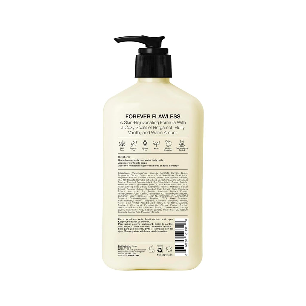 Hempz Age-Defy Body And Hand Lotion For Dry Skin, For Cracked & Crepey Skin, Quick Absorption Moisturizer, Large 17 Oz