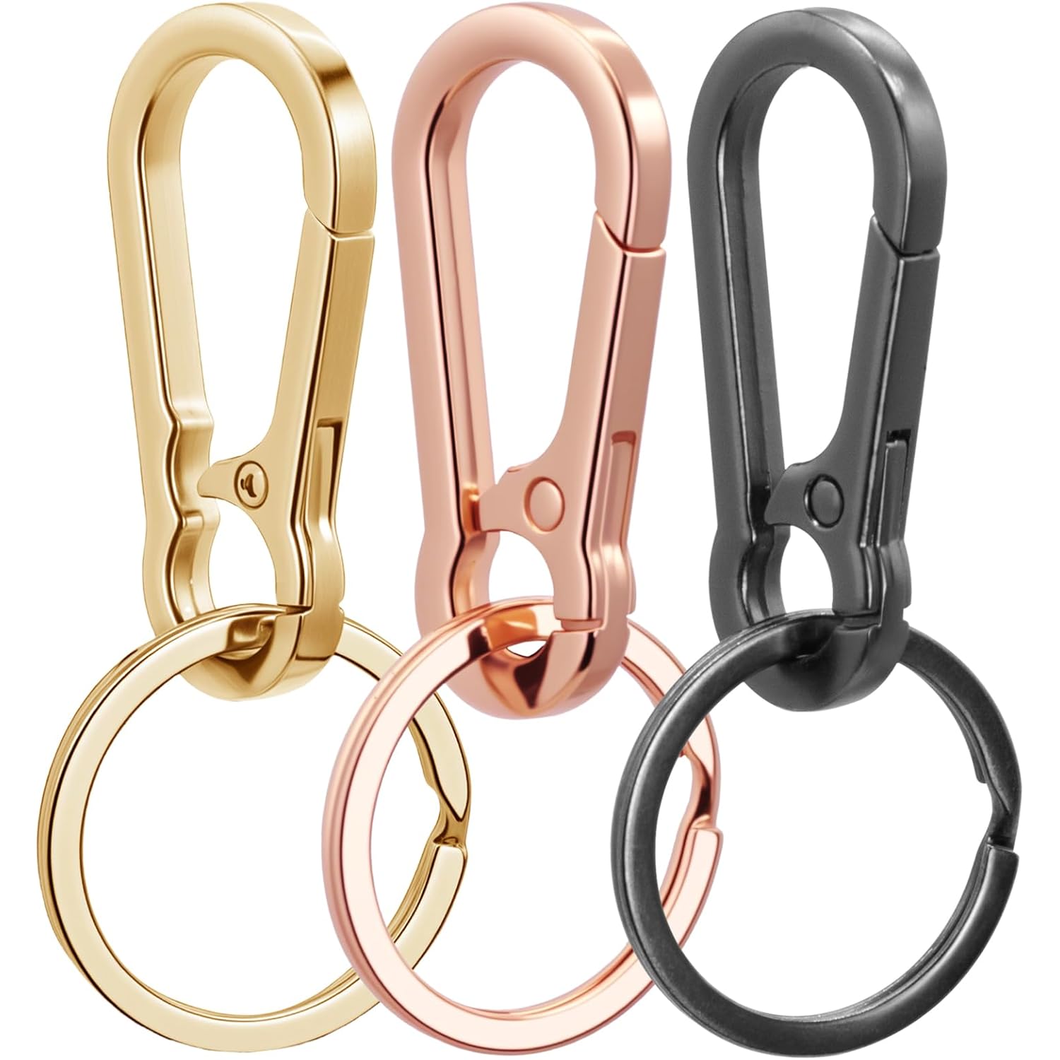 Metal Keychains Keyring Clip Holder Organizer Key Chain Ring For Accessories Women Men, Home Car Keys