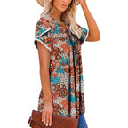 BETTE BOUTIK Womens Summer Tops Corded Short Sleeve Tunic Shirts Pleated Crewneck Corded Tops Blouses S-3XL
