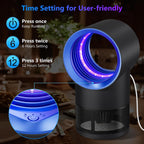Fly Trap Indoor,Blue Gnat Traps House Indoor,Indoor Insect Trap With Timer | Fruit Fly Trap Indoors Suctions & Captures, 6/12Hr Timer, Kid & Pet Friendly, Low Noise, 10 Refills
