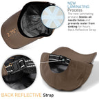 Mens Waterproof Baseball Cap UPF 50+ Sun Protection Windproof Breathable Unisex Quick Dry Outdoor Rain Hat Coffee