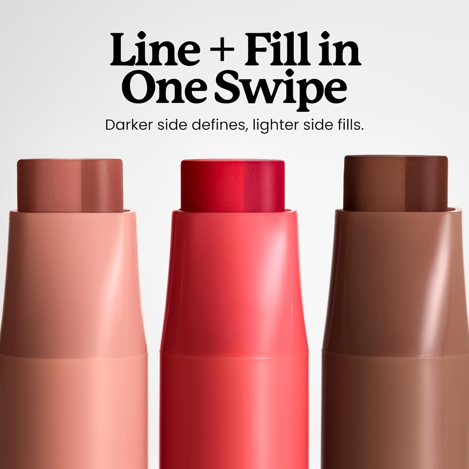 Sacheu DoubleDown Lip Definer — 2-in-1 Lip Liner & Balm — Long-Lasting Korean Make Up Lipstick with Satin Finish, Avocado Oil & Vitamin E (Keep it Pink)