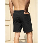 Hardaddy Mens Corduroy Shorts Elastic Waist Drawstring Casual Summer Beach Lounge Short