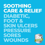 terrasil Foot Ulcer & Sore Relief, Natural Diabetic Foot Cream to Soothe & Moisturize Dry Cracked Skin & Diabetic Ulcers. Hypoallergenic – 3X Power (1.5oz)