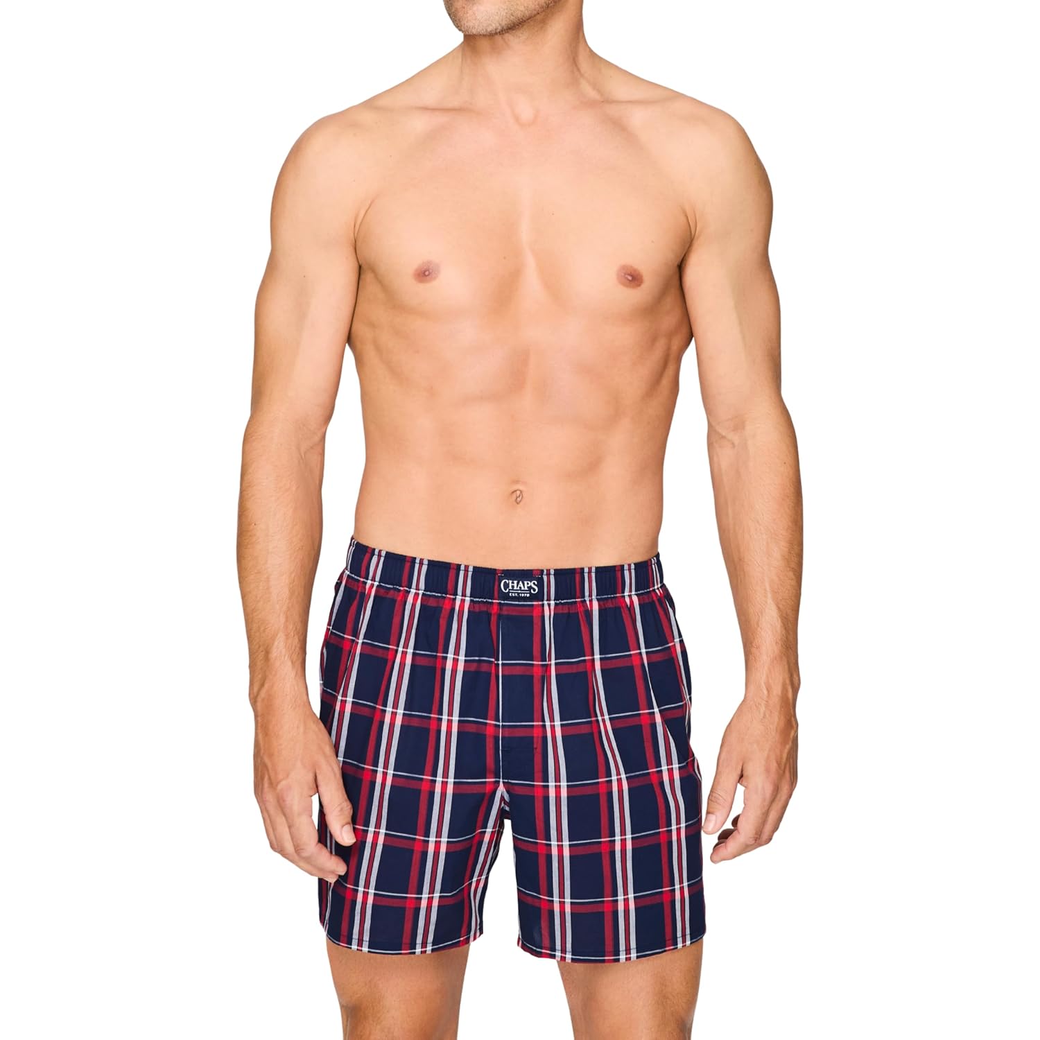 Men'S Underwear, Cotton Woven Boxers For Men, Breathable Boxer