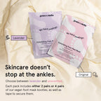 grace & stella Award-Winning Foot Peel Mask - Foot Peeling Mask with Aloe Vera - Moisturizing Foot Mask for Dry Cracked Feet - Foot Exfoliator for Baby Soft Feet (4 Pairs, Unscented)