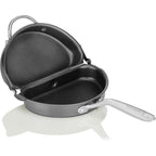 TECHEF - Frittata and Omelette Pan, Nonstick Double Sided Folding Egg Pan, Made in Korea (PFOA Free) (Black)