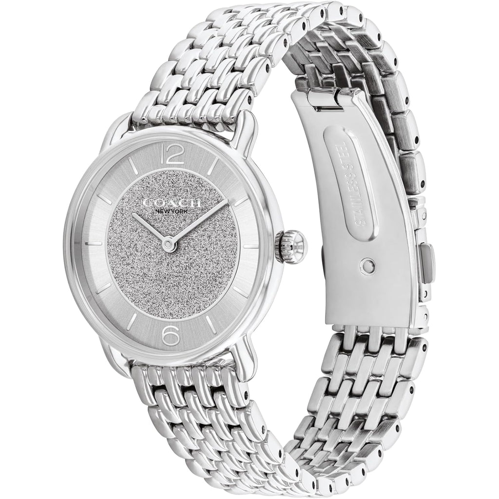 Coach Elliot Women'S 2H Quartz Watch - Stainless Steel Bracelet - Water Resistant Up To 3Atm/30 Meters - Premium Fashion - Classic, Minimalist Design For Everyday Wear - Gift For Her - 28Mm