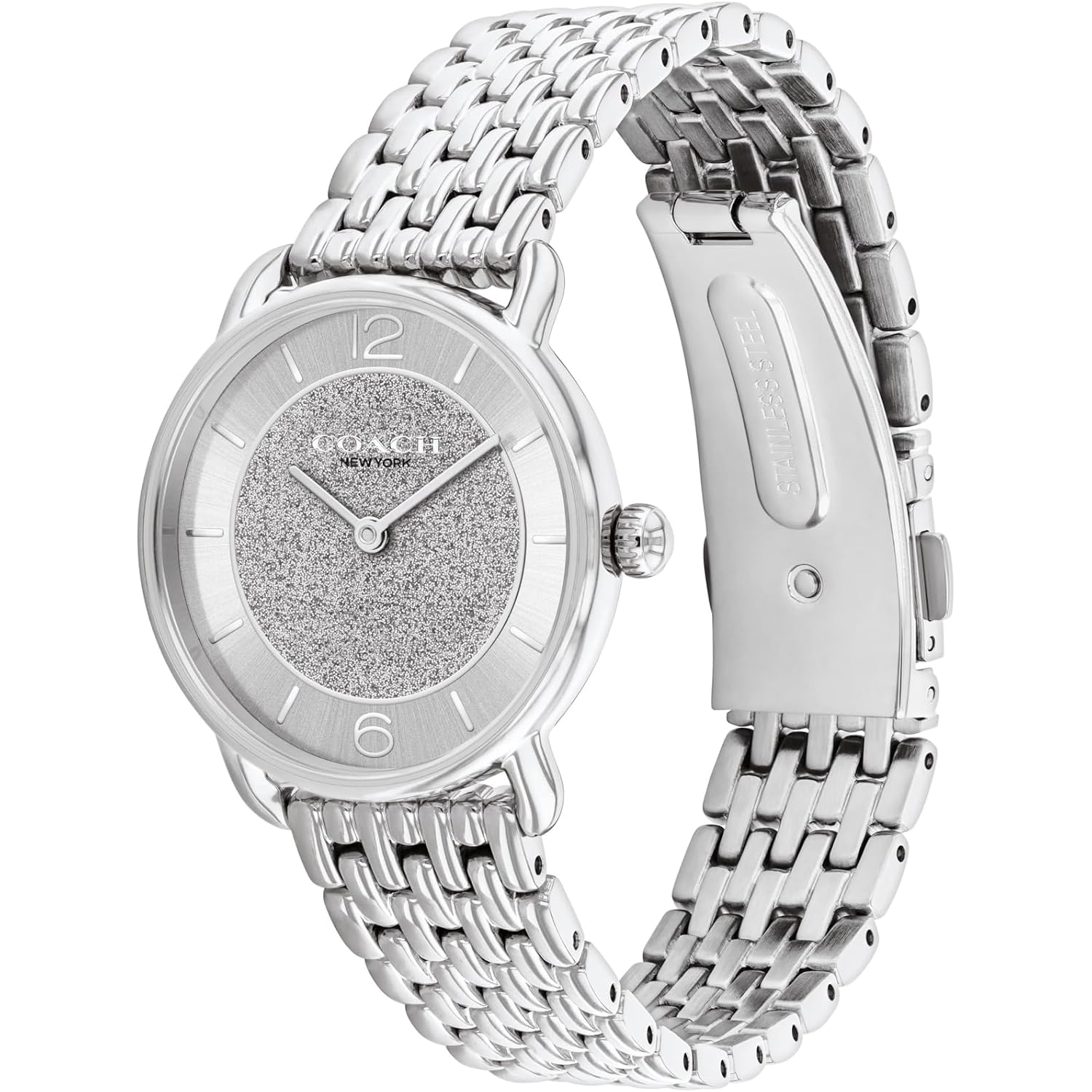Coach Elliot Women'S 2H Quartz Watch - Stainless Steel Bracelet - Water Resistant Up To 3Atm/30 Meters - Premium Fashion - Classic, Minimalist Design For Everyday Wear - Gift For Her - 28Mm