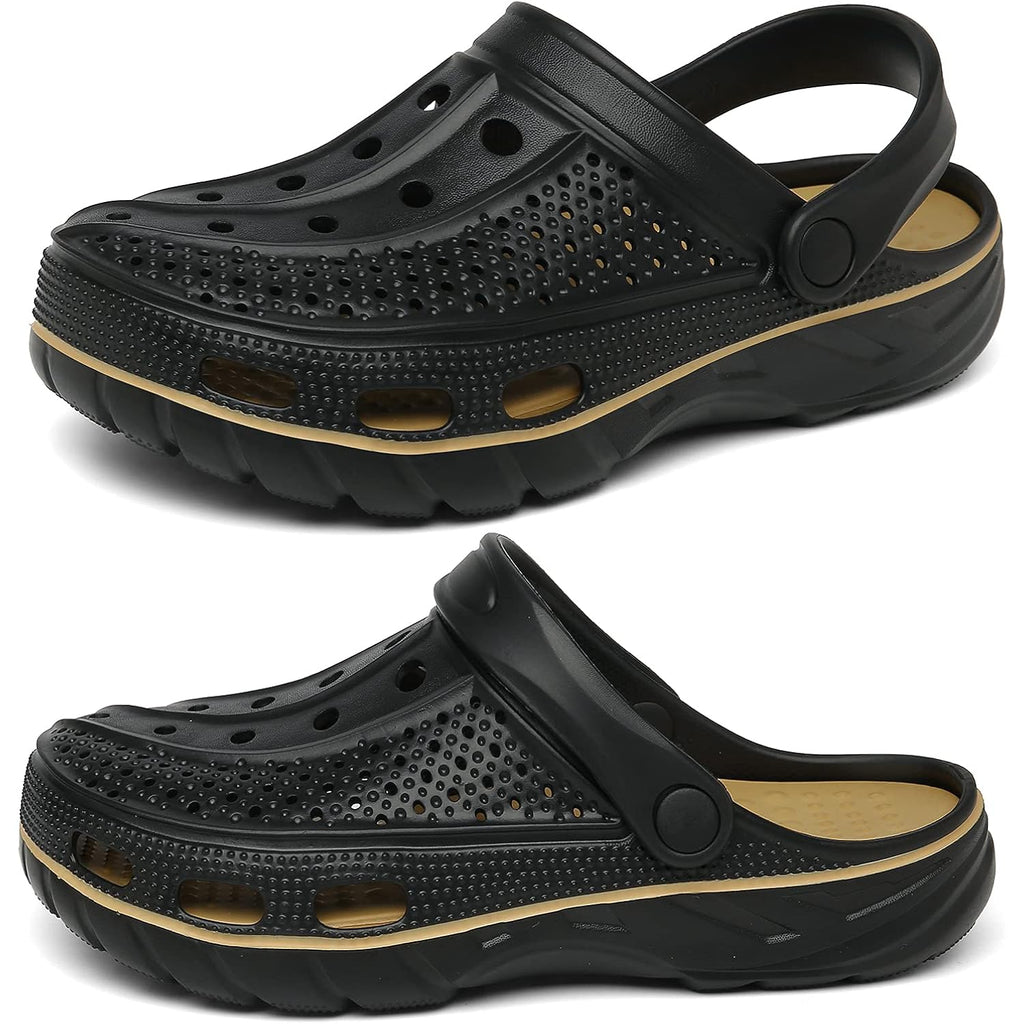 Chaychax Men'S And Women'S Arch Support Clogs Garden Shoes Slip-On Outdoor Beach Water Sandals With Removable Cushion Footbed