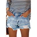 Jean Shorts for Women High Waisted Distressed Denim Shorts Stretchy Ripped Summer Hot Short